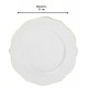 Prato 21cm para Sobremesa Royal Classic em New Bone China com Filado Ouro